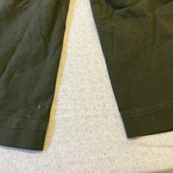 Madewell Emmett Wide-Leg Crop Pants: Button-Front Edition Dark Green - Picture 6 of 7